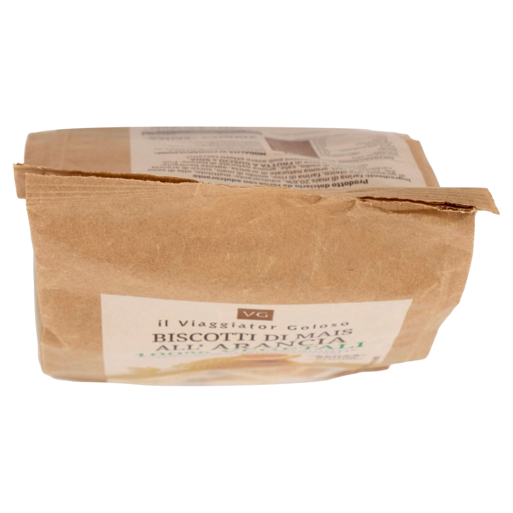 Biscotti di Mais all' Arancia 100% Vegetali Senza Zuccheri aggiunti Il Viaggiator Goloso